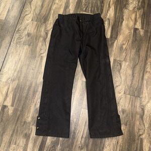 Joe Rocket Men's 100% Polyester Black Motorcycle Pants Size 34x29 Snap Buttons